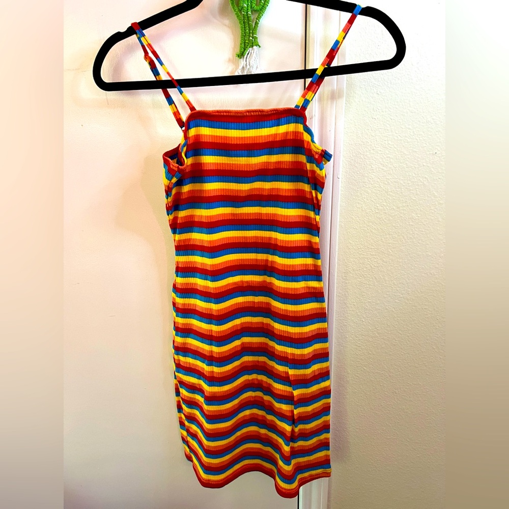 Multi-color bodycon dress